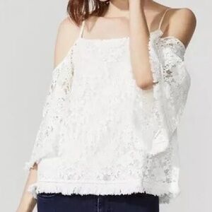 Bailey 44 cream off the shoulder blouse size small CB 49